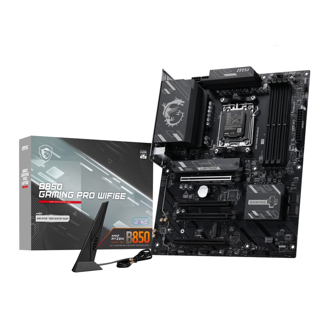 MSI B850 GAMING PRO WIFI6E AMD B850 DDR5 ATX Socket AM5 Motherboard - Image 1