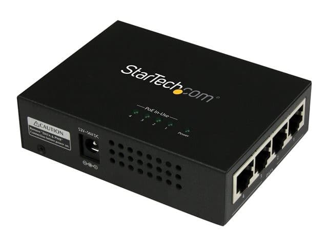 StarTech POEINJ4G PoE Injector Black