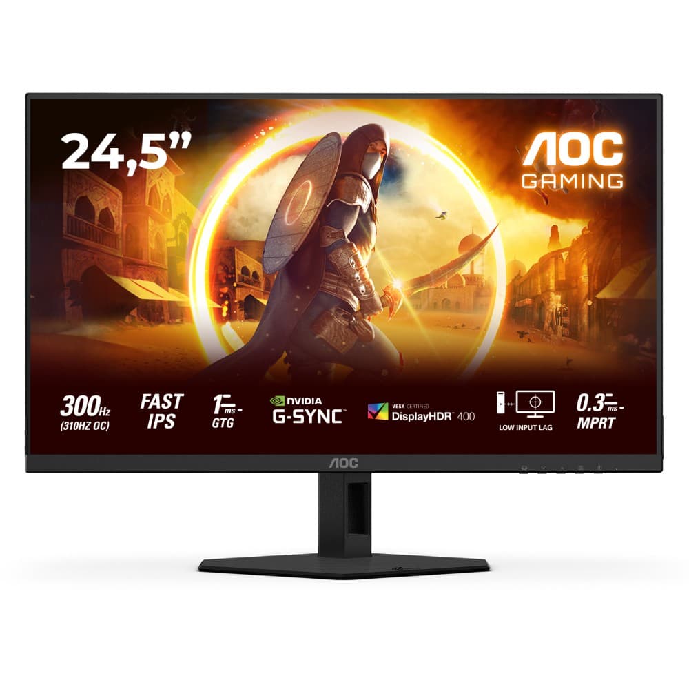 AOC G4 25G4SRE 25" Fast IPS Full HD 310 Hz 0.3ms G-Sync Compatible Gaming Monitor