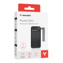 Verbatim Pocket SSD USB 3.2 Gen 2 1TB Black/Grey thumbnail 2