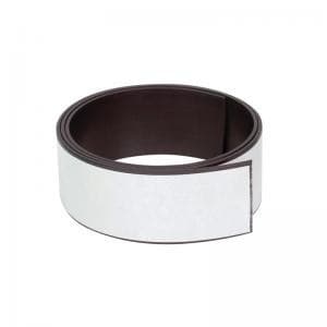 Q-Connect Magnetic Racking Strip White PVC 30mmx1.5mmx5m KF18991