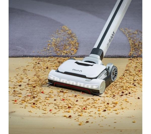 GTECH AirRAM 3 Plus Dual Edge-Clean Cordless Vacuum Cleaner - White & Black - Image 8