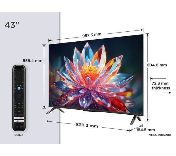 TCL 43" T6C QLED 4K - Image 3