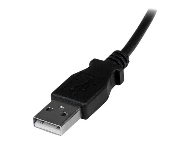 StarTech USBAUB2MD 2m Down Angle Micro USB Cable Black - Image 3