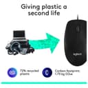 Logitech M100 Wired Mouse - Black thumbnail 4