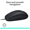 Logitech M100 Wired Mouse - Black thumbnail 6