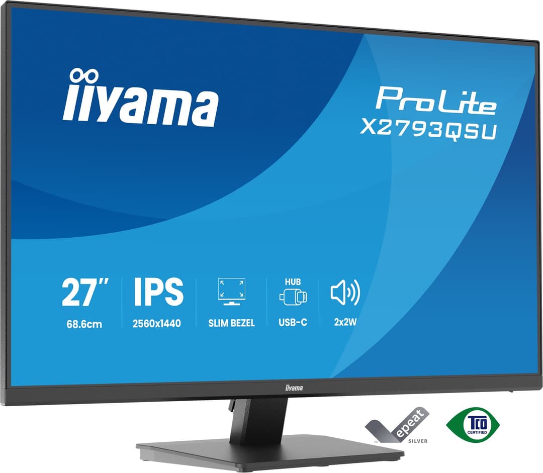 iiyama ProLite X2793QSU-B1 computer monitor 68.6 cm (27") 2560 x 1440 pixels Quad HD LED Black - Image 1