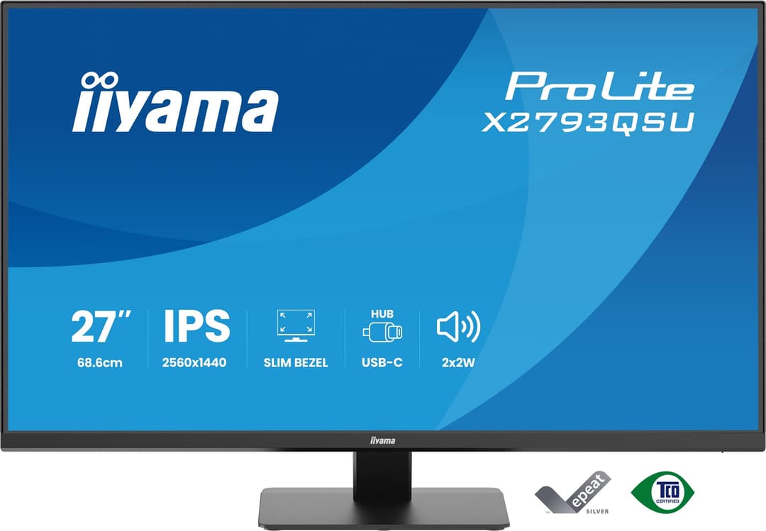 iiyama ProLite X2793QSU-B1 computer monitor 68.6 cm (27") 2560 x 1440 pixels Quad HD LED Black - Image 2