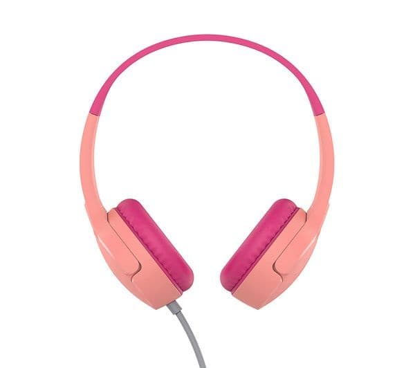 Belkin SoundForm Mini Kids Wired On-Ear Headphones - Pink - Image 1