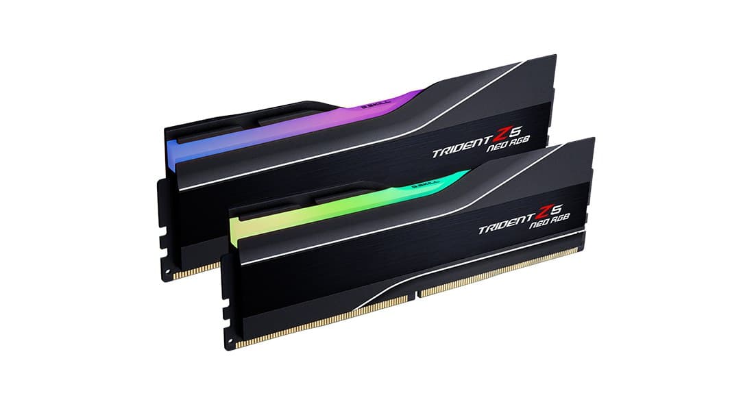 G.Skill Trident Z5 Neo RGB F5-6000J3238F16GX2-TZ5NR 32GB (2 x 16GB) 6000 MHz CL32 DDR5 Desktop RAM - AMD EXPO / Intel XMP 3.0, Black