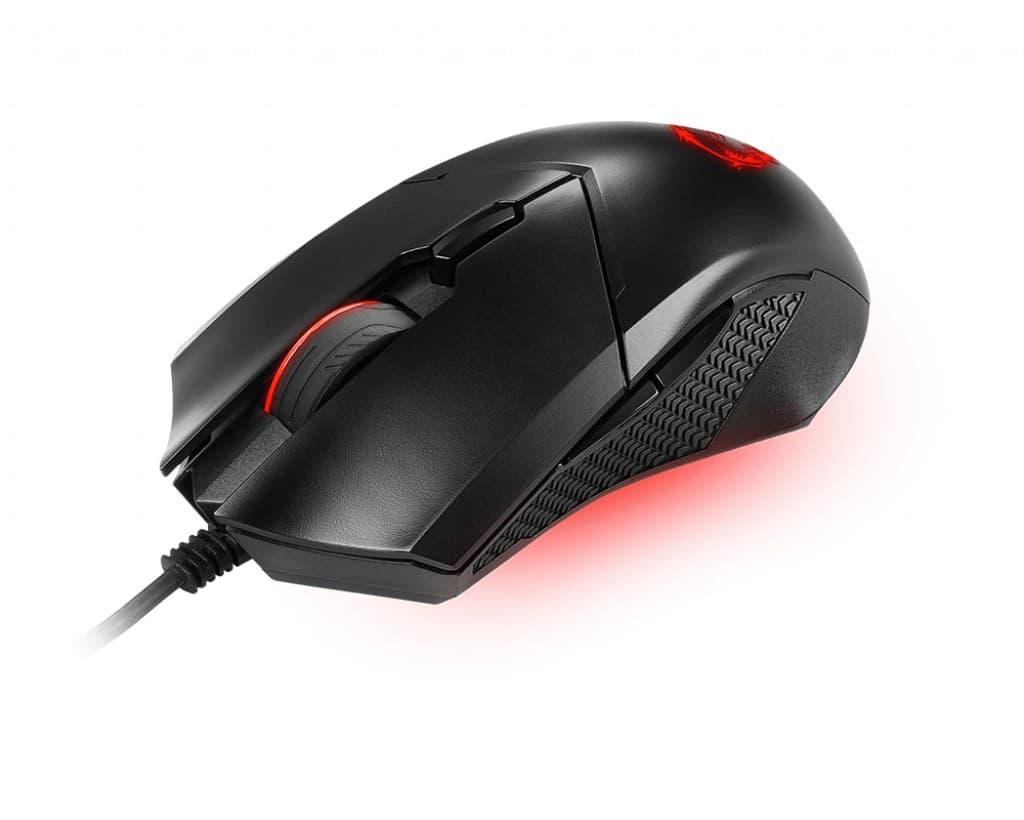 MSI CLUTCH GM08 Optical Gaming Mouse - 4200 DPI Optical Sensor, 6 Programmable Buttons, Symmetrical Design, 10+ Million Click Switches, Adjustable Weight, Red LED - Image 4