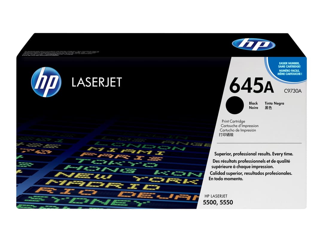 HP 645A C9730A Original LaserJet Toner Cartridge - Black - Image 1