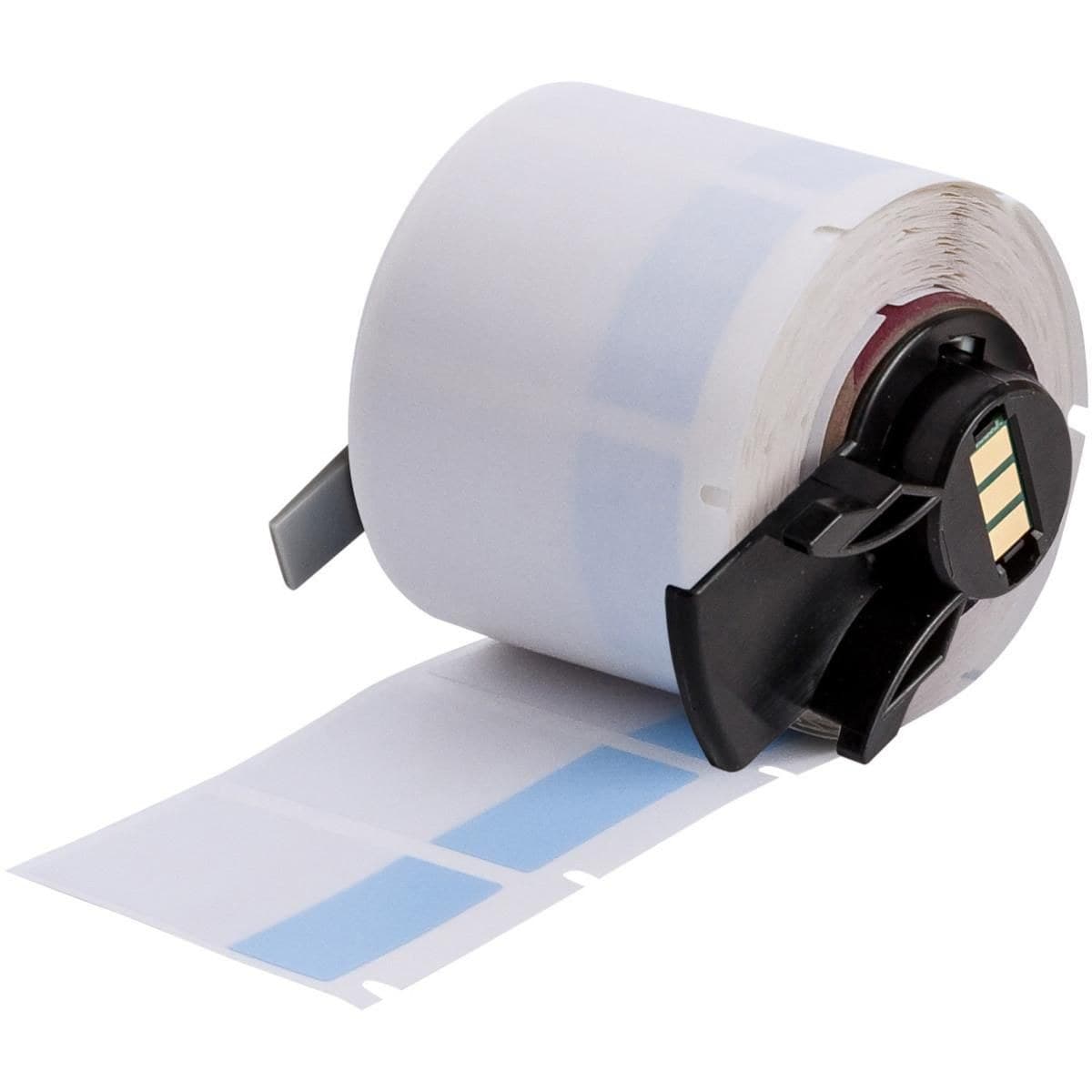 Brady M6-31-427-BL Self-Laminating Vinyl Wrap-Around Labels 25.4mm x 38.1mm Blue/Clear 250 Labels for M610/M611/BMP61/M710/BMP71
