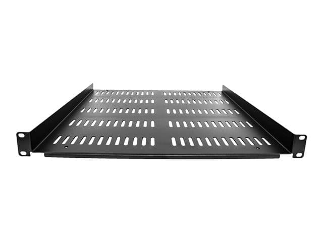 StarTech.com 1U Vented Server Rack Cabinet Shelf, 20in Deep Fixed Cantilever Tray, Rackmount Shelf for 19" AV/Data/Network Equipment Enclosure w/ Cage Nuts & Screws, 55lbs Weight Capacity - 1U Network Rack Shelf - rack shelf - 1U - Image 2