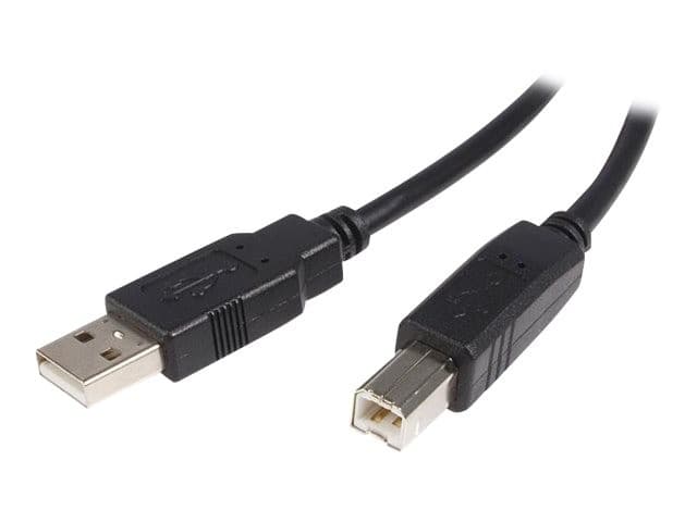 StarTech USB 2.0 A to B Cable 1m - Black - Image 1