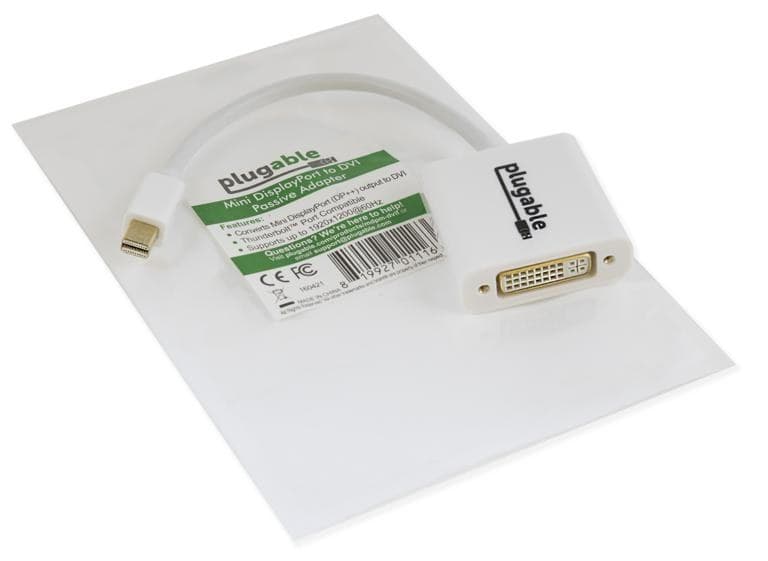 Plugable Technologies Mini DisplayPort (Thunderbolt 2) to DVI Adapter (Driverless, Supports Mac, Windows, Linux Systems and Displays up to 1920x1200@60Hz, Passive) - Image 4