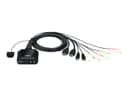 ATEN CS22H 2-Port USB 4K HDMI Cable KVM Switch with Remote Port Selector - 1.2m Built-in Cables thumbnail 1
