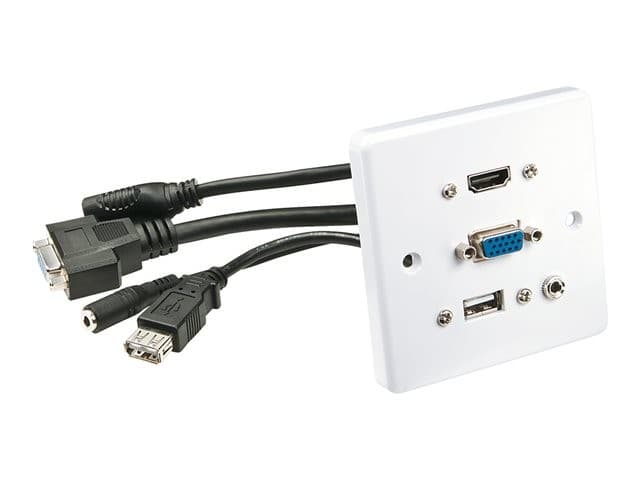 Lindy Multi AV Faceplate White