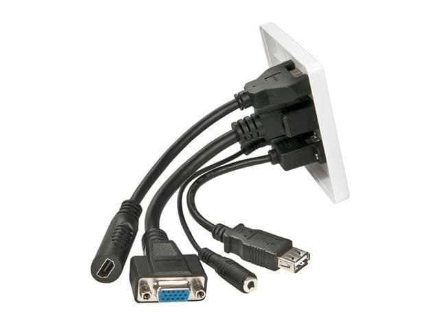 Lindy Multi AV Faceplate White - Image 2
