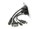 Lindy Multi AV Faceplate White thumbnail 2