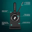 EPOS Impact 5000 Go MS Stereo – Professionelles DECT Wireless Stereo Headset mit Geräuschunterdrückungs-Mikrofon, Microsoft Teams Zertifiziert, 135 m Reichweite, Faltbare Ladestation & USB-A Dongle thumbnail 5