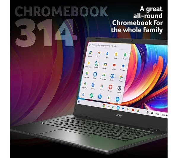 Acer 314 14" Chromebook Intel Celeron 128GB Black - Image 2