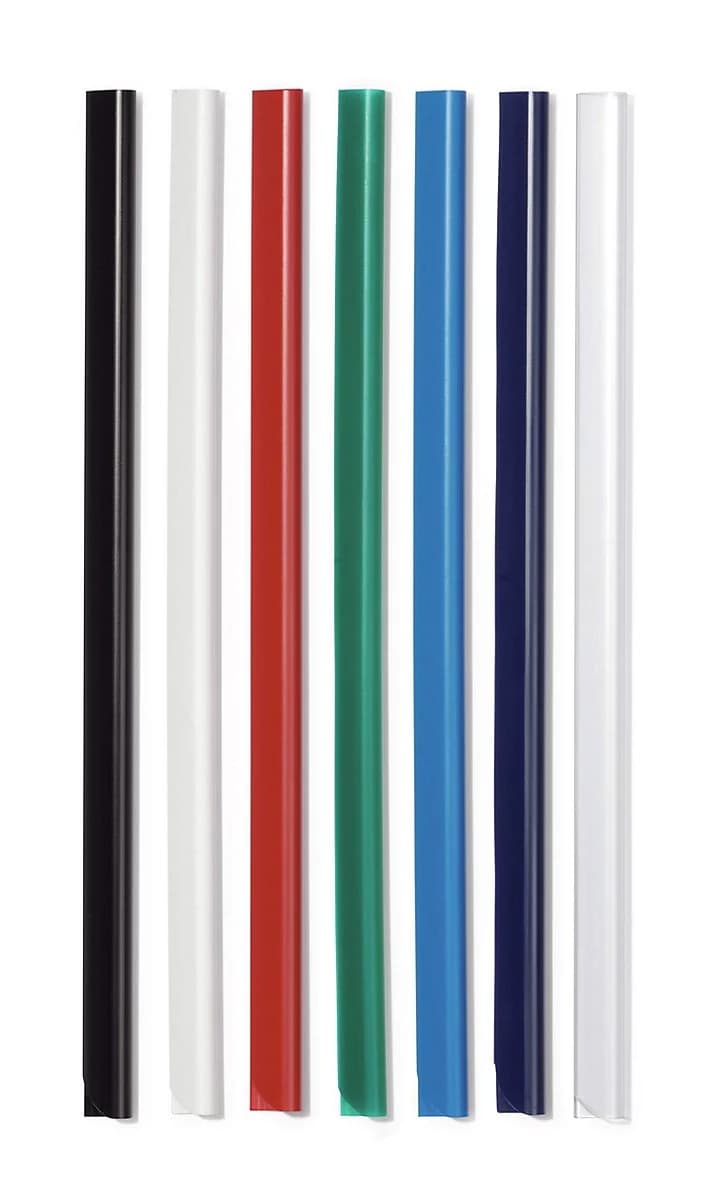 Durable SPINEBAR 2931 A4 Spine Bar Slide Binder 6mm, Capacity 60 Sheets, Pack of 50 - Transparent - Image 2