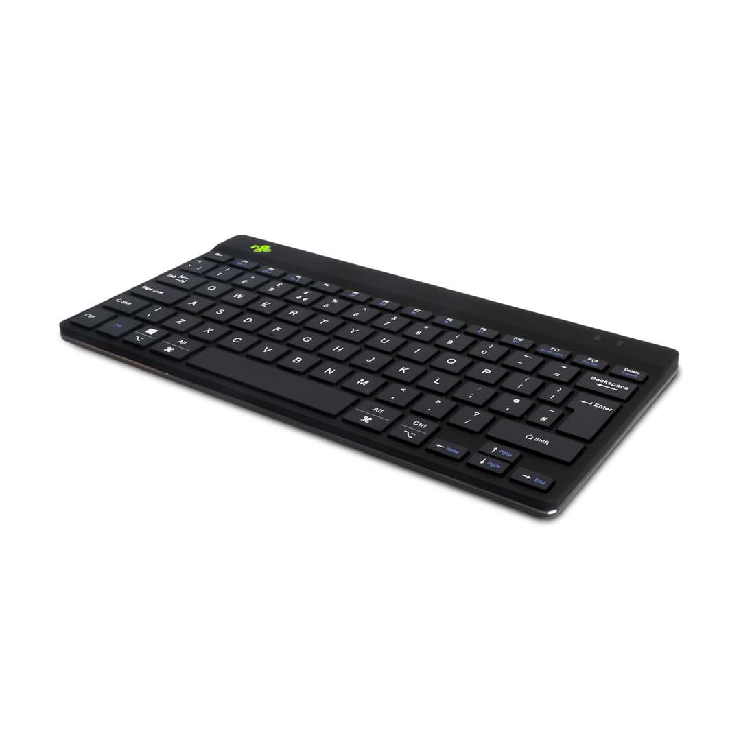 R-Go Tools Compact Break Ergonomic Keyboard, QWERTY (UK), Black - Bluetooth - Image 2