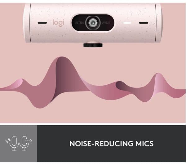 Logitech Brio 500 Webcam Rose - Image 4