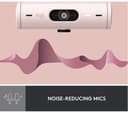Logitech Brio 500 Webcam Rose thumbnail 4