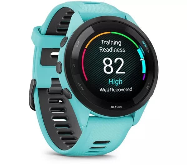 GARMIN Forerunner 265 Sports Watch - Aqua, 46 mm - Image 1