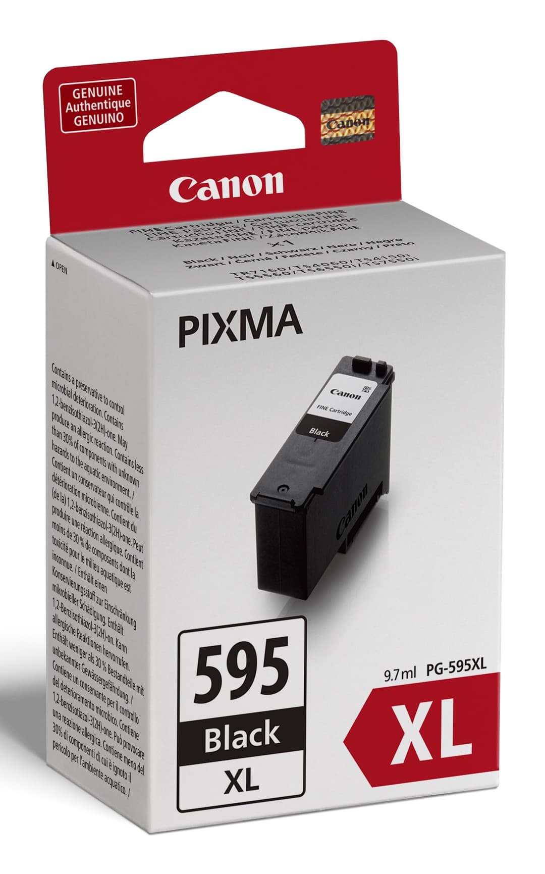 Canon PG-595XL/CL-586XL + GP-501 50Sh. Value Pack ink cartridge 2 pc(s) Original High (XL) Yield Black, Cyan, Magenta, Yellow - Image 1