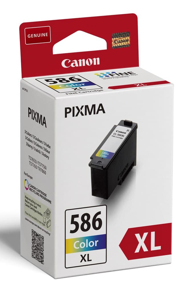 Canon PG-595XL/CL-586XL + GP-501 50Sh. Value Pack ink cartridge 2 pc(s) Original High (XL) Yield Black, Cyan, Magenta, Yellow - Image 2