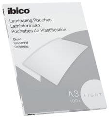 Ibico Basics A3 Gloss Laminating Pouches Light - Pack of 100