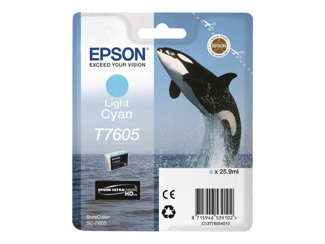 Epson T7605 Original UltraChrome HD Ink Cartridge 26 ml - Light Cyan - Image 5