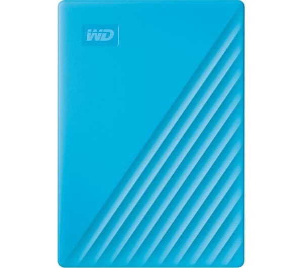 WD My Passport Portable Hard Drive - 4 TB, Blue - Image 1