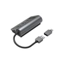 Hama USB 3.2 Gen 1 Hub with Card Reader, 3x USB-A, SD/microSD, with USB-C Adapter - Anthracite/Black thumbnail 2