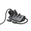 Hama USB 3.2 Gen 1 Hub with Card Reader, 3x USB-A, SD/microSD, with USB-C Adapter - Anthracite/Black thumbnail 3