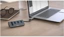 Hama USB 3.2 Gen 1 Hub with Card Reader, 3x USB-A, SD/microSD, with USB-C Adapter - Anthracite/Black thumbnail 4