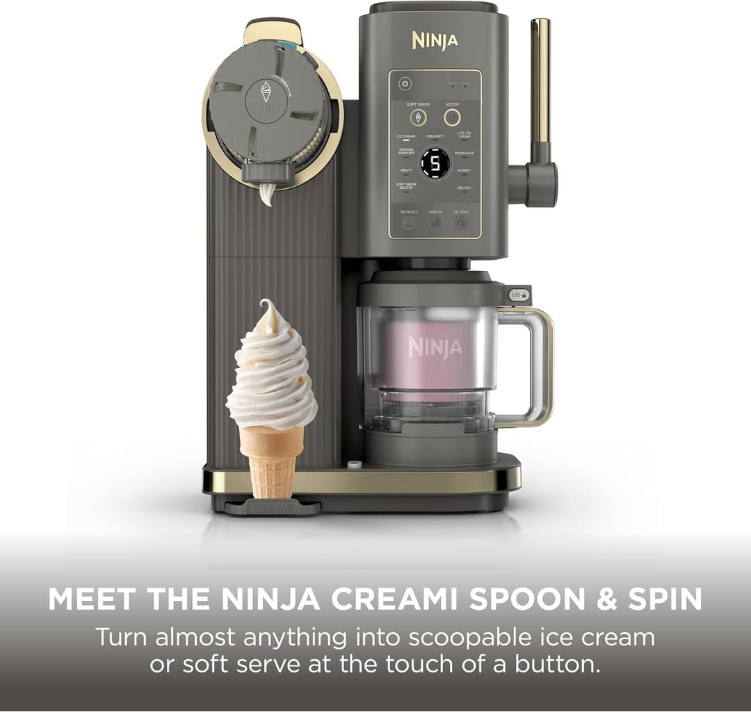Ninja CREAMi Scoop & Swirl 13-in-1 Ice Cream and Soft Serve Maker - Mocha - Image 2