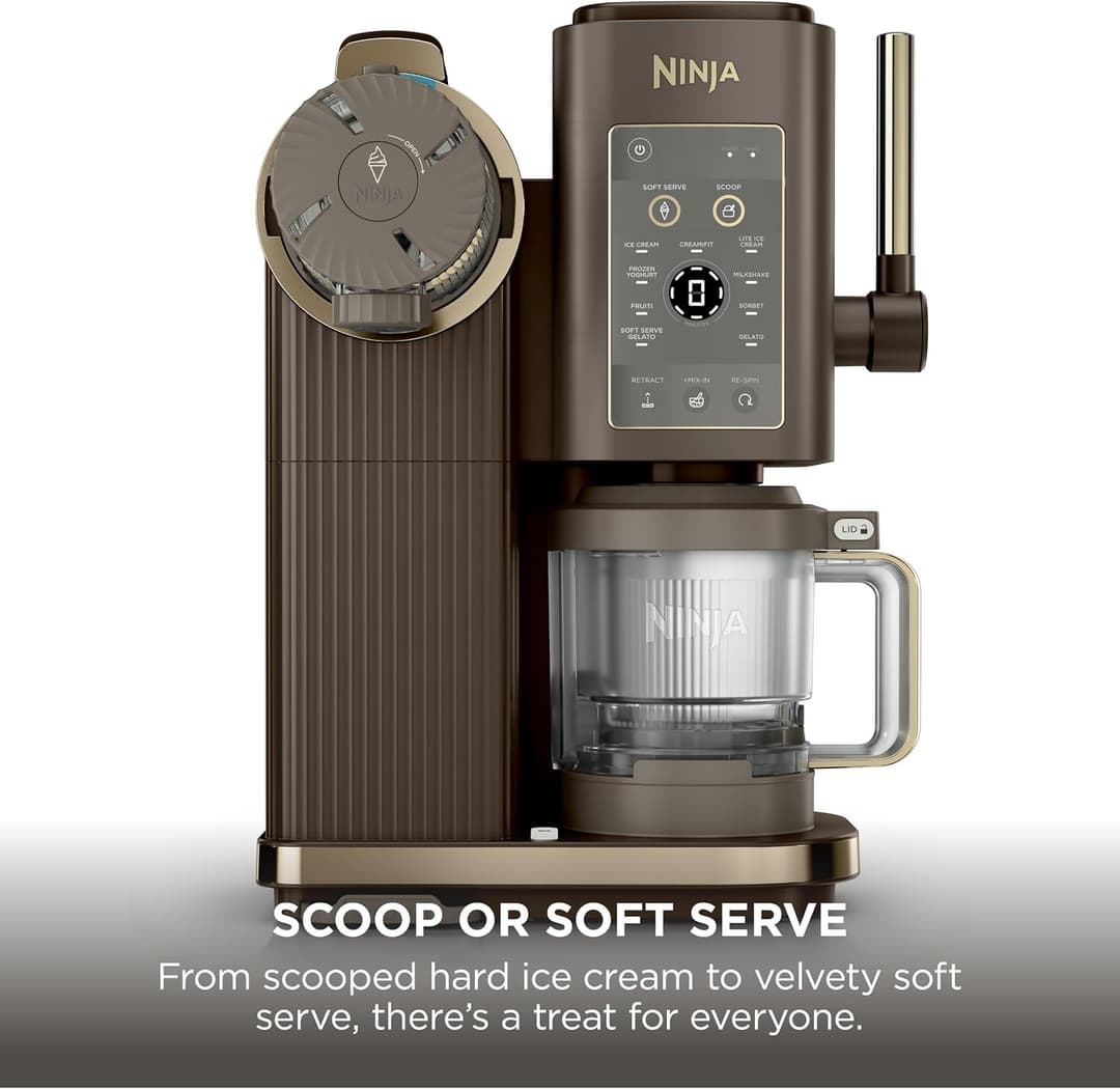 Ninja CREAMi Scoop & Swirl 13-in-1 Ice Cream and Soft Serve Maker - Mocha - Image 3