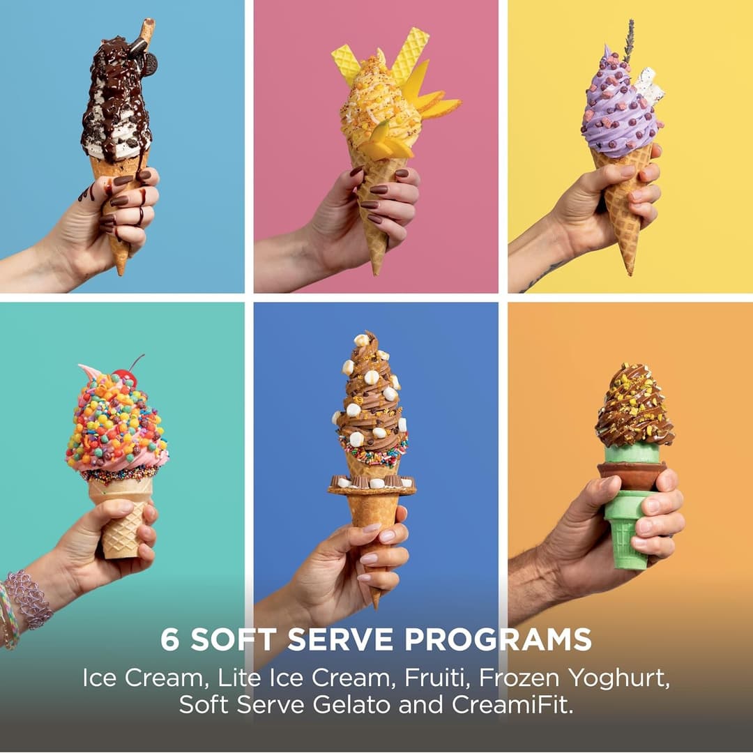 Ninja CREAMi Scoop & Swirl 13-in-1 Ice Cream and Soft Serve Maker - Mocha - Image 6