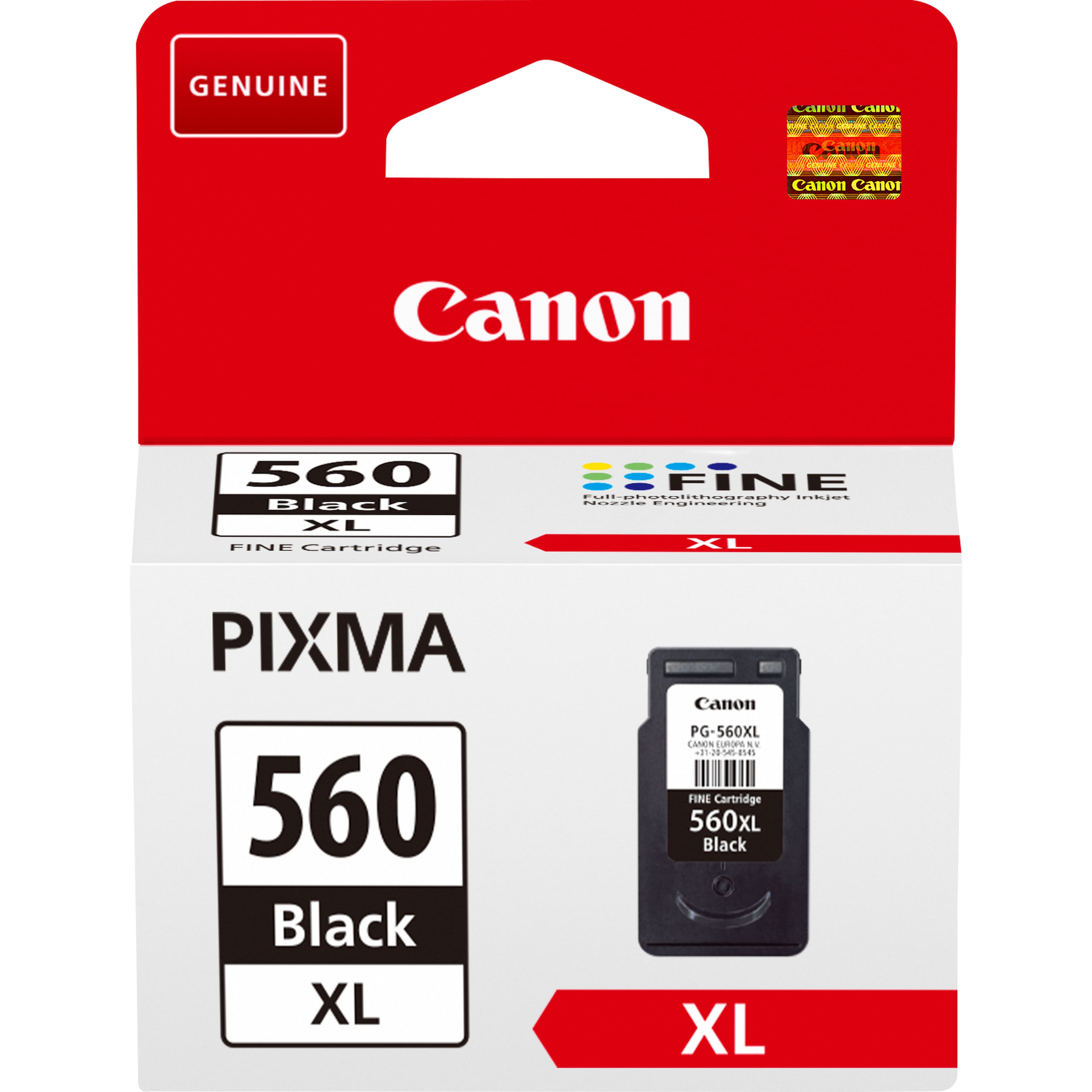 Canon PG-560XL High Yield Black Ink Cartridge - 14.3ml, 400 Pages