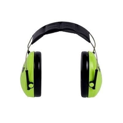 3M PELTOR Kid Earmuffs H510AK Neon Green Headband SNR 27 dB - Image 3