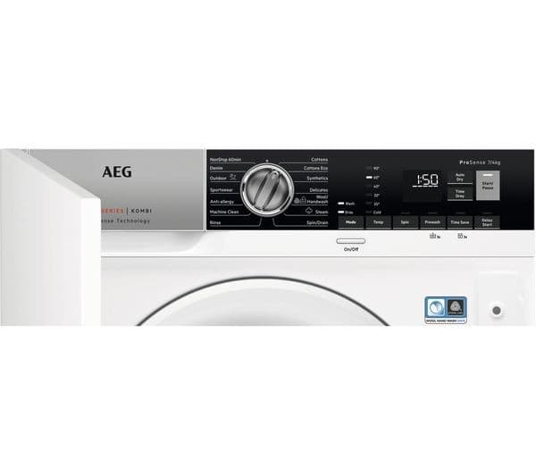 AEG 7000 Series L7WE7631BI Integrated 7 kg Washer Dryer - Image 8