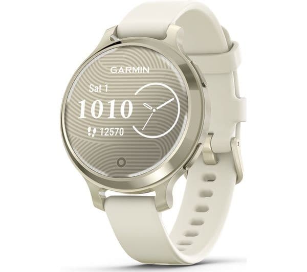Garmin Lily 2 Active Smartwatch 38mm - Lunar Gold & Bone - Image 1
