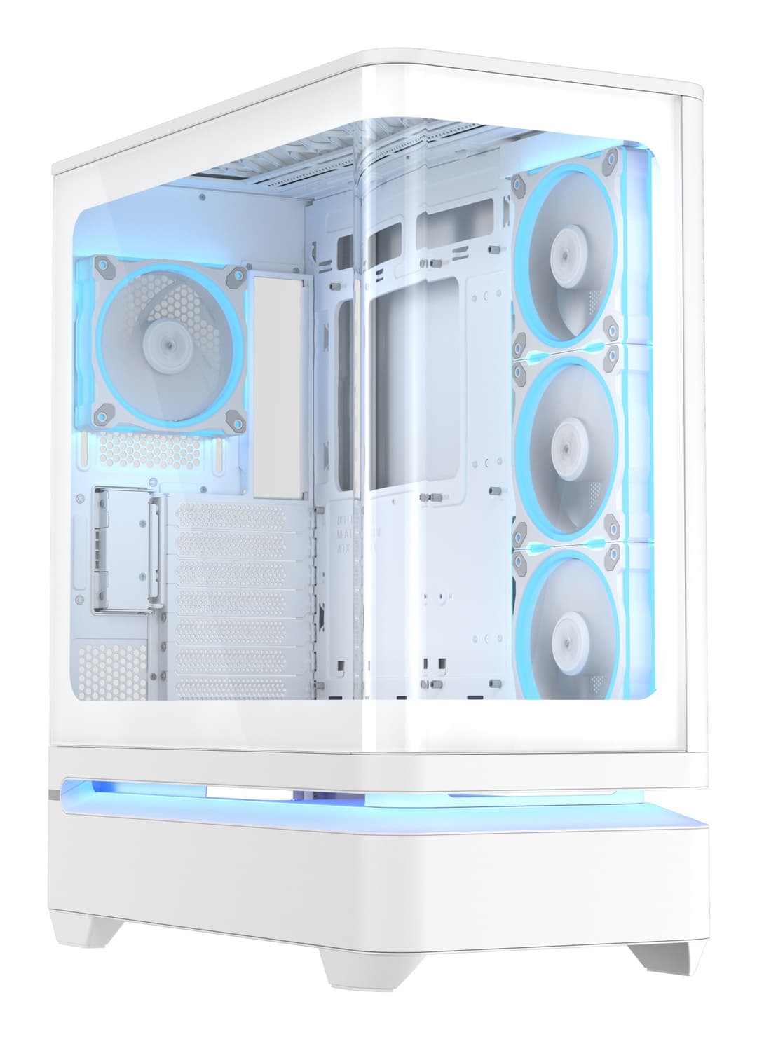 ASUS Prime AP304 ARGB Tempered Glass ATX Mid-Tower Case - White - Image 1