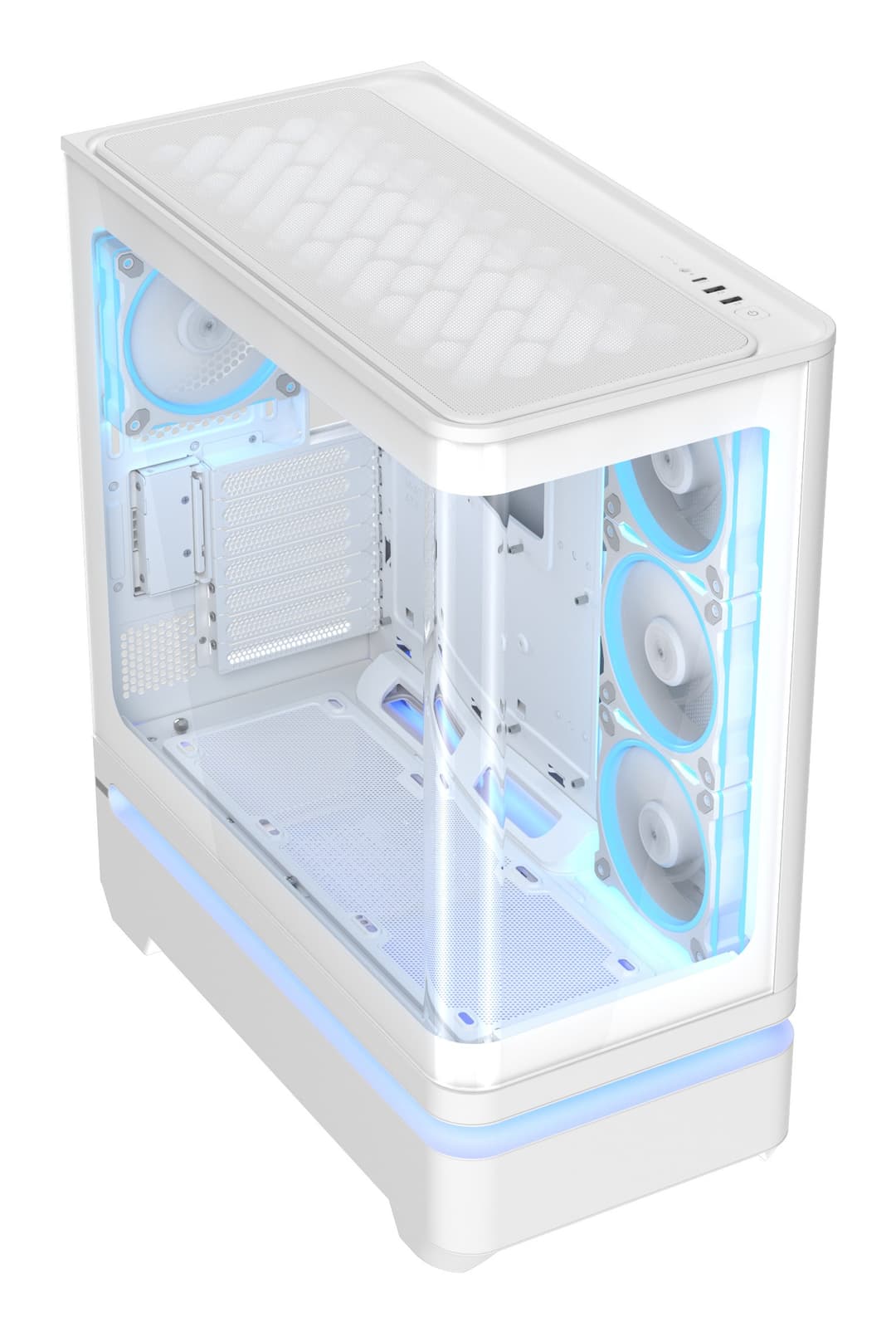 ASUS Prime AP304 ARGB Tempered Glass ATX Mid-Tower Case - White - Image 4