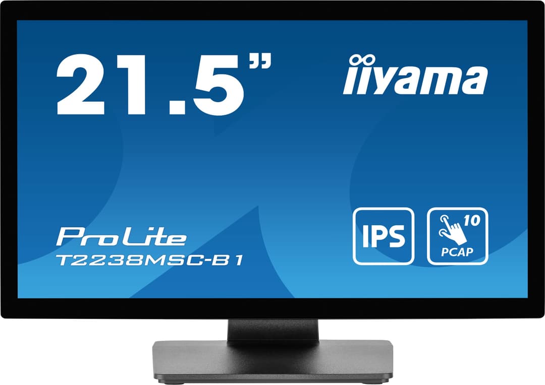 iiyama ProLite T2238MSC-B1 computer monitor 54.6 cm (21.5") 1920 x 1080 pixels Full HD LED Touchscreen Black - Image 2