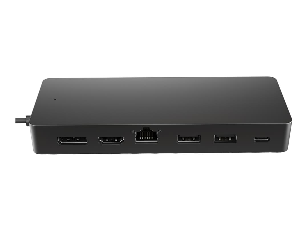 HP Universal USB-C Multiport Hub 50H55UT - 7-Port Docking Station, HDMI 2.0, DisplayPort 1.2, Gigabit Ethernet, 2x USB-A, USB-C Power Delivery - Image 1